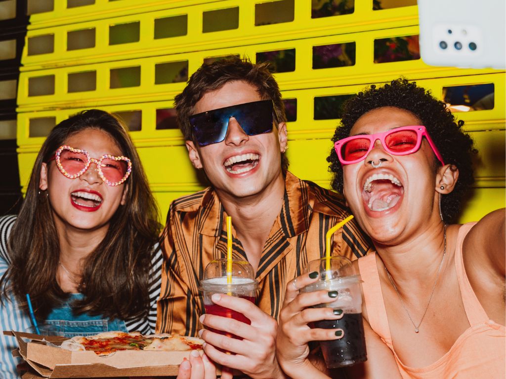 Gen Z people having fun